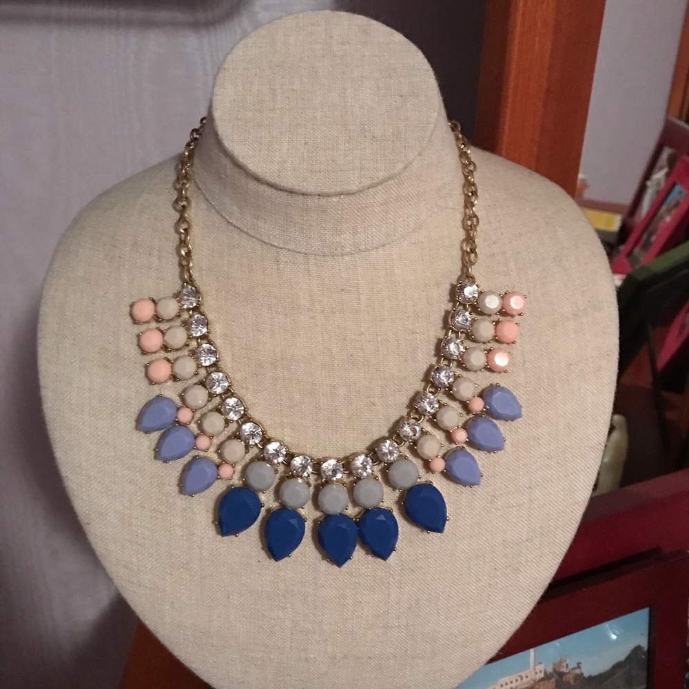 J. Crew Factory Gemstone Toothed Necklace
